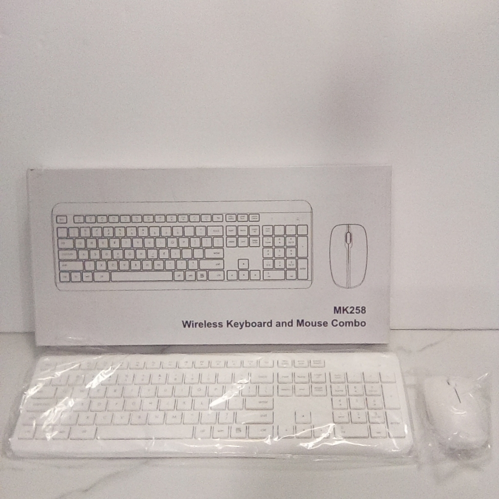 Wireless Keyboard and Mouse Combo - White - Picture 2 of 4